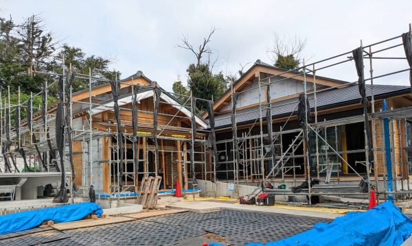 西林寺の施工が進んでいます