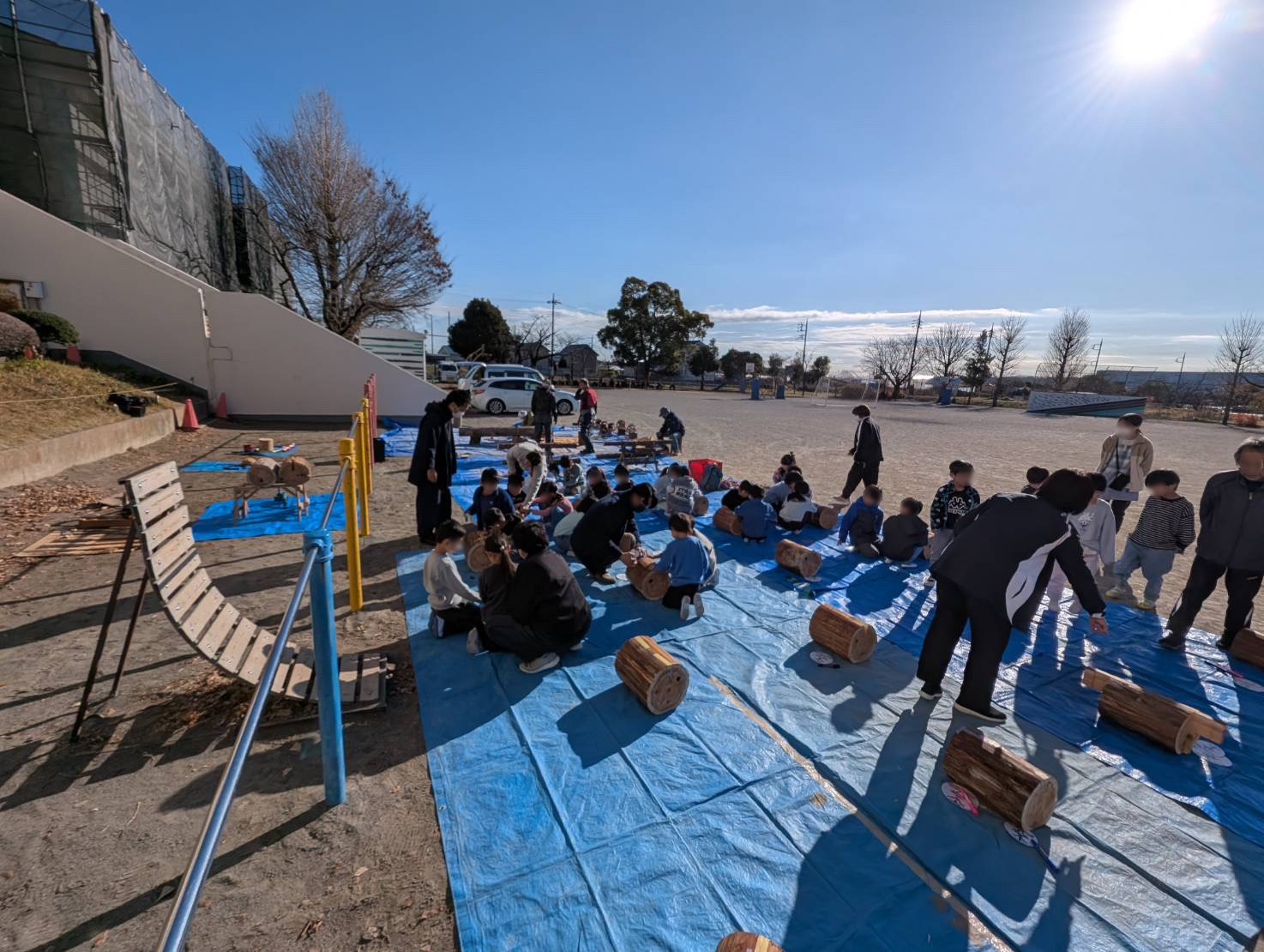 〈日の出アートビレッジプロジェクト〉地場産材を使ったワークショップを行いました