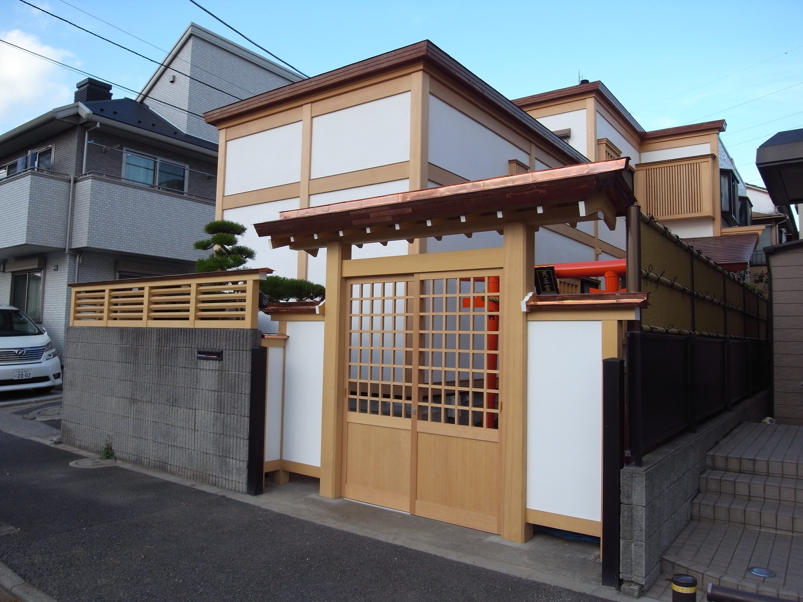 修験道教天王宮外部改修工事